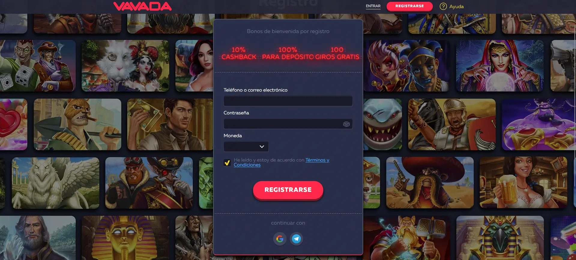 Creación de Cuenta en VAVADA
